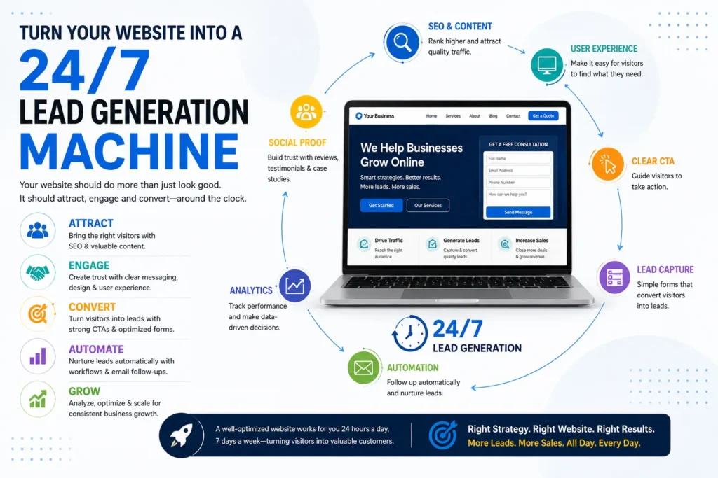 Turn Your Website Into a 24/7 Lead Generation 