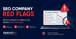 SEO company red flags checklist showing warning signs to check before signing a contract