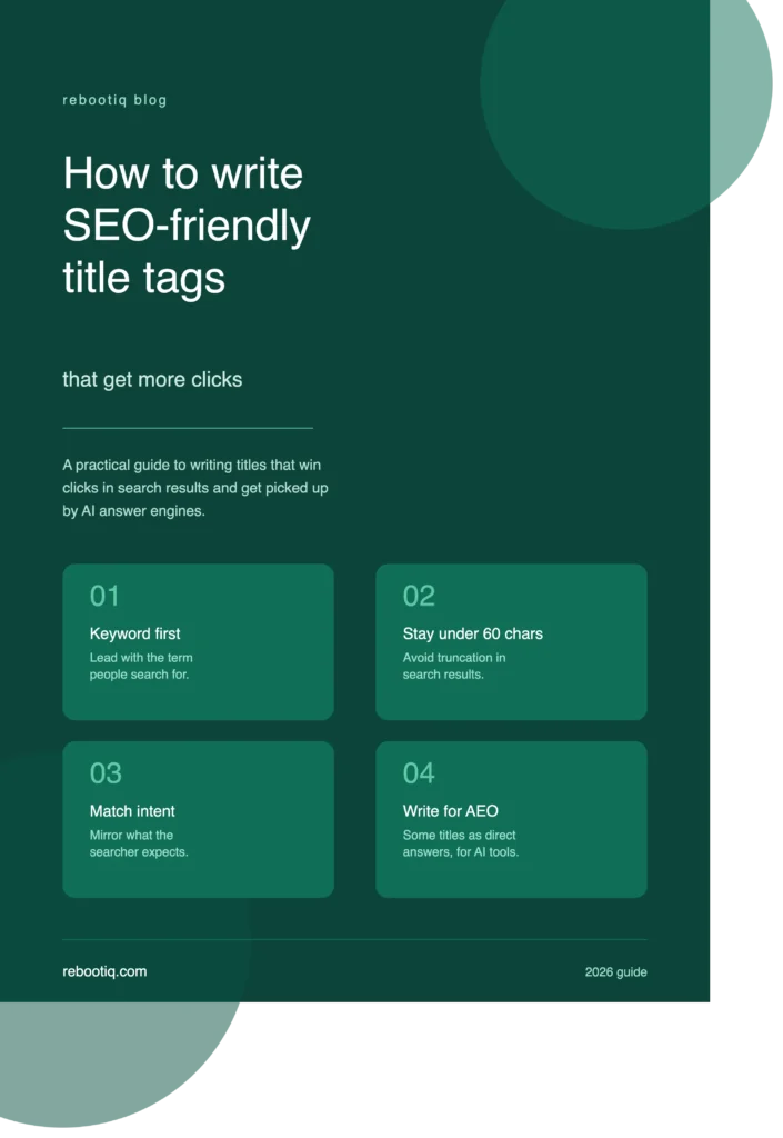 SEO-Friendly Title Tags That Get More Clicks