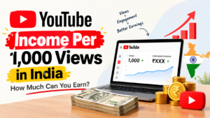 YouTube income per 1,000 views in India