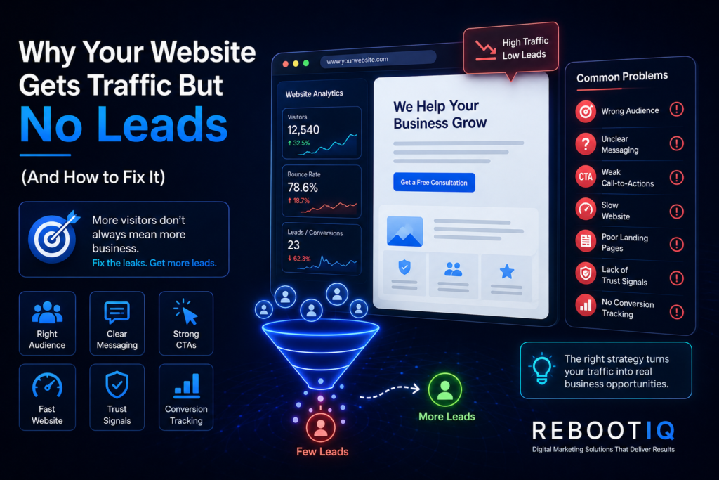 Website get traffic but no leads