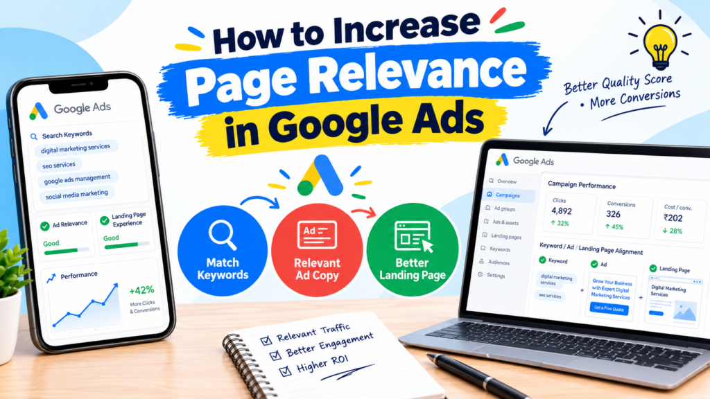 Increase Page relevance in Google Ads